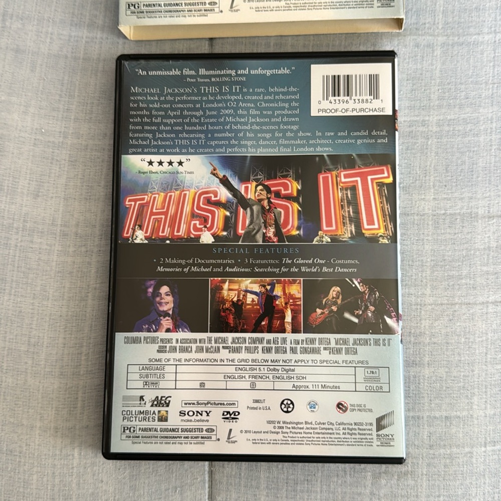 Michael Jackson’s THIS IS IT Discover The Man You Never Knew DVD Sony 2010 EXC! - Picture 7 of 12